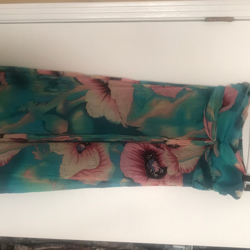 Long strapless dress